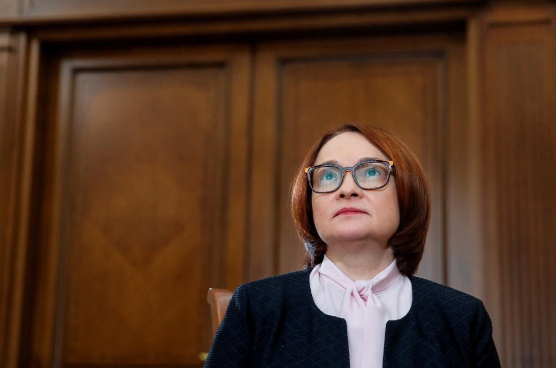 Russian Central Bank Governor Elvira Nabiullina gives an interview in Moscow, Russia May 31, 2018. (Reuters Photo)