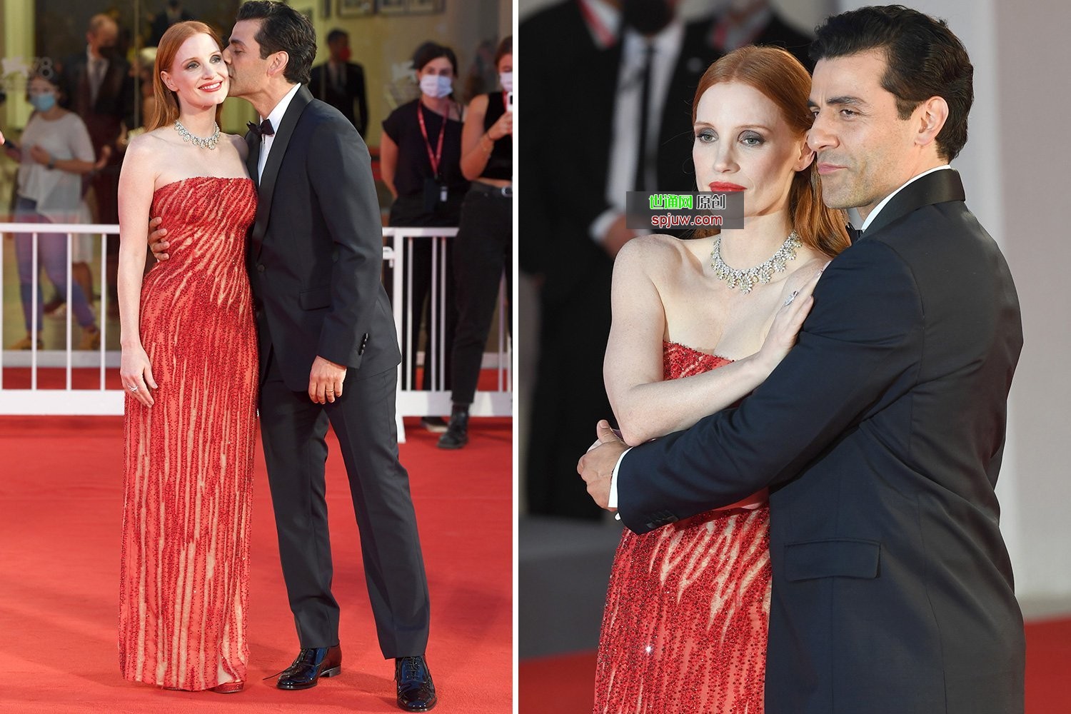 Jessica Chastain & Oscar Isaac display their on-screen chemistry in Venice